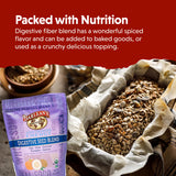 Barlean's daily Seed Blend in a bowl with a spoon