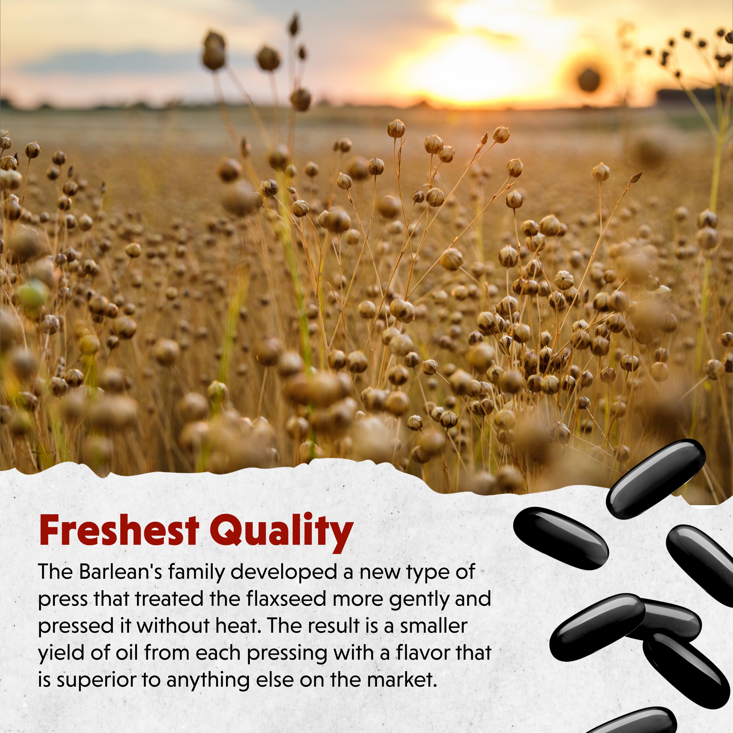 Barlean's Flax Oil Softgels ingredients list