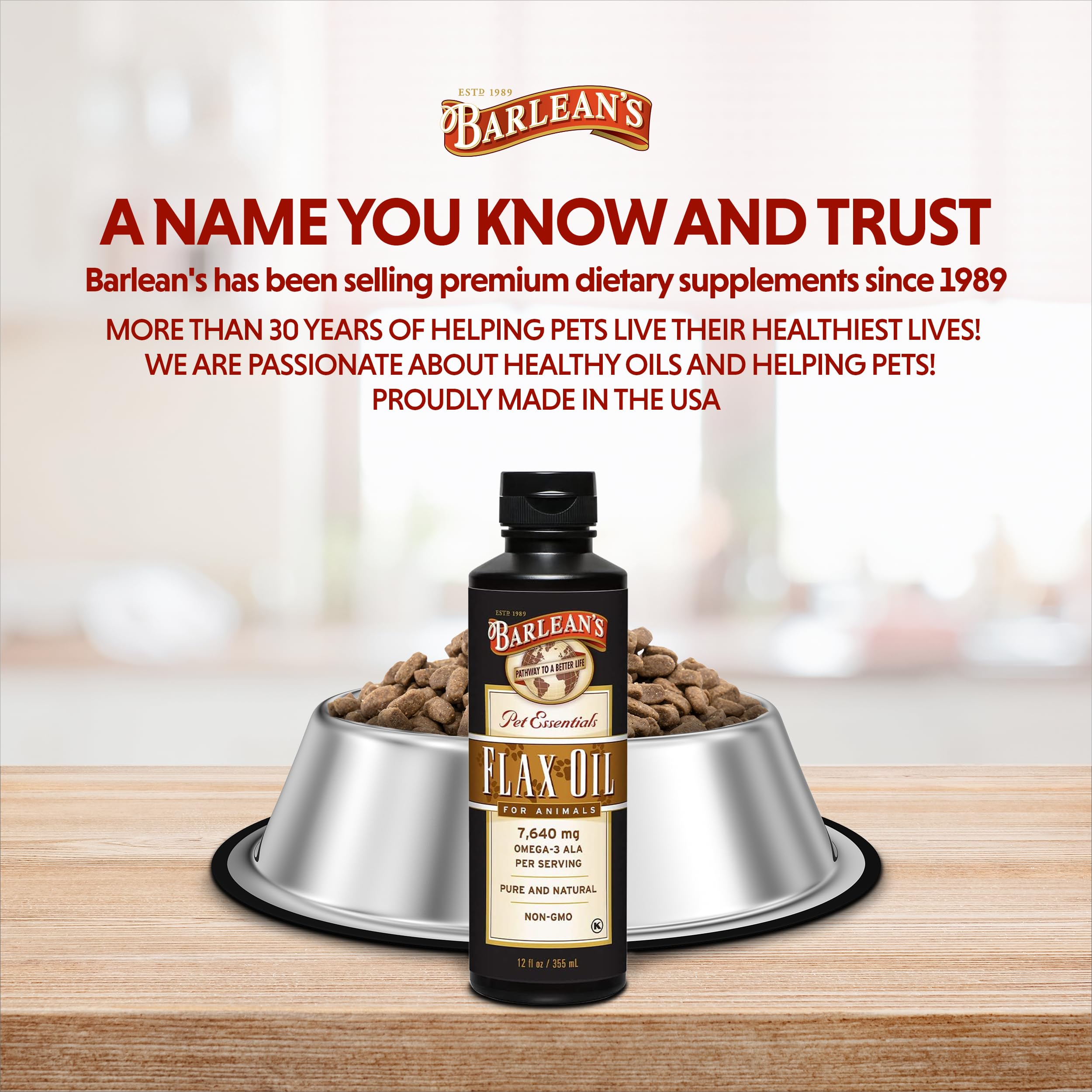 Barlean's Flax Seed Oil 340g ingredients list