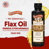 Barlean's Flax Seed Oil 340g side view showing bottle design