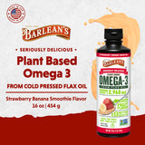 Barlean's Flaxseed Oil Omega-3 Supplement back view