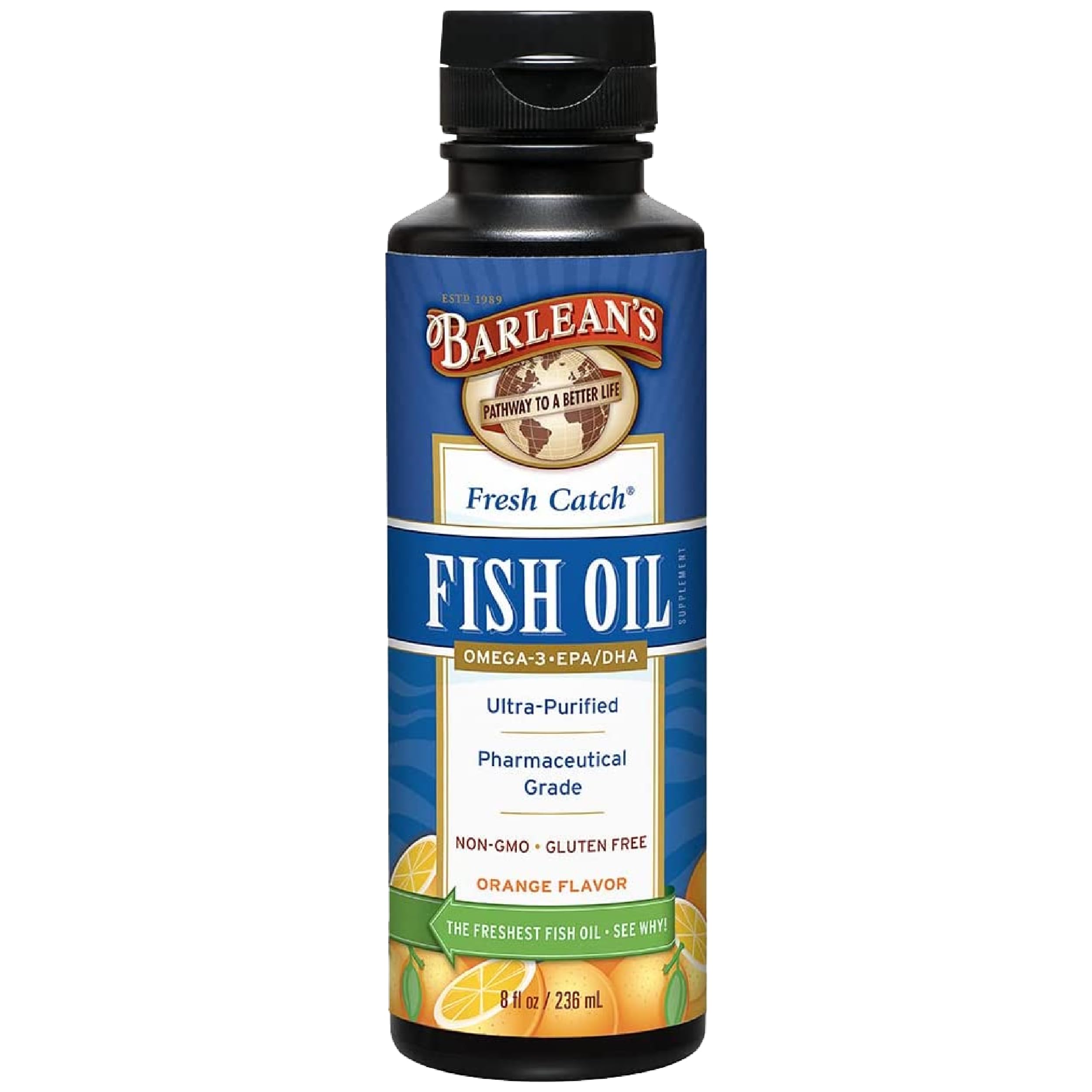 Barlean's Fresh Catch Fish Oil 227g front view