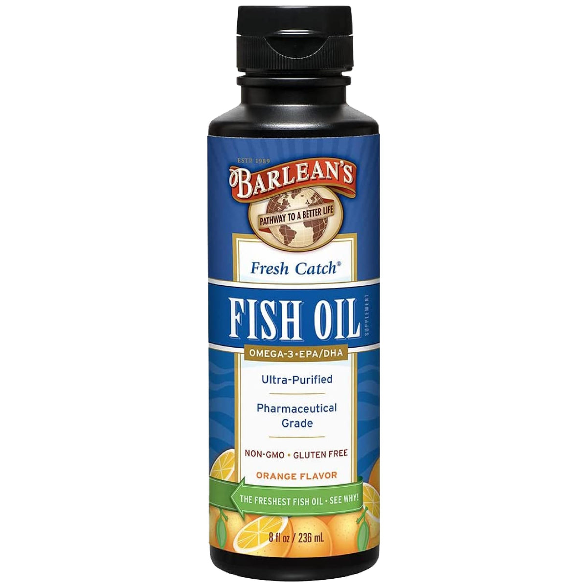 Barlean's Fresh Catch Fish Oil 227g front view