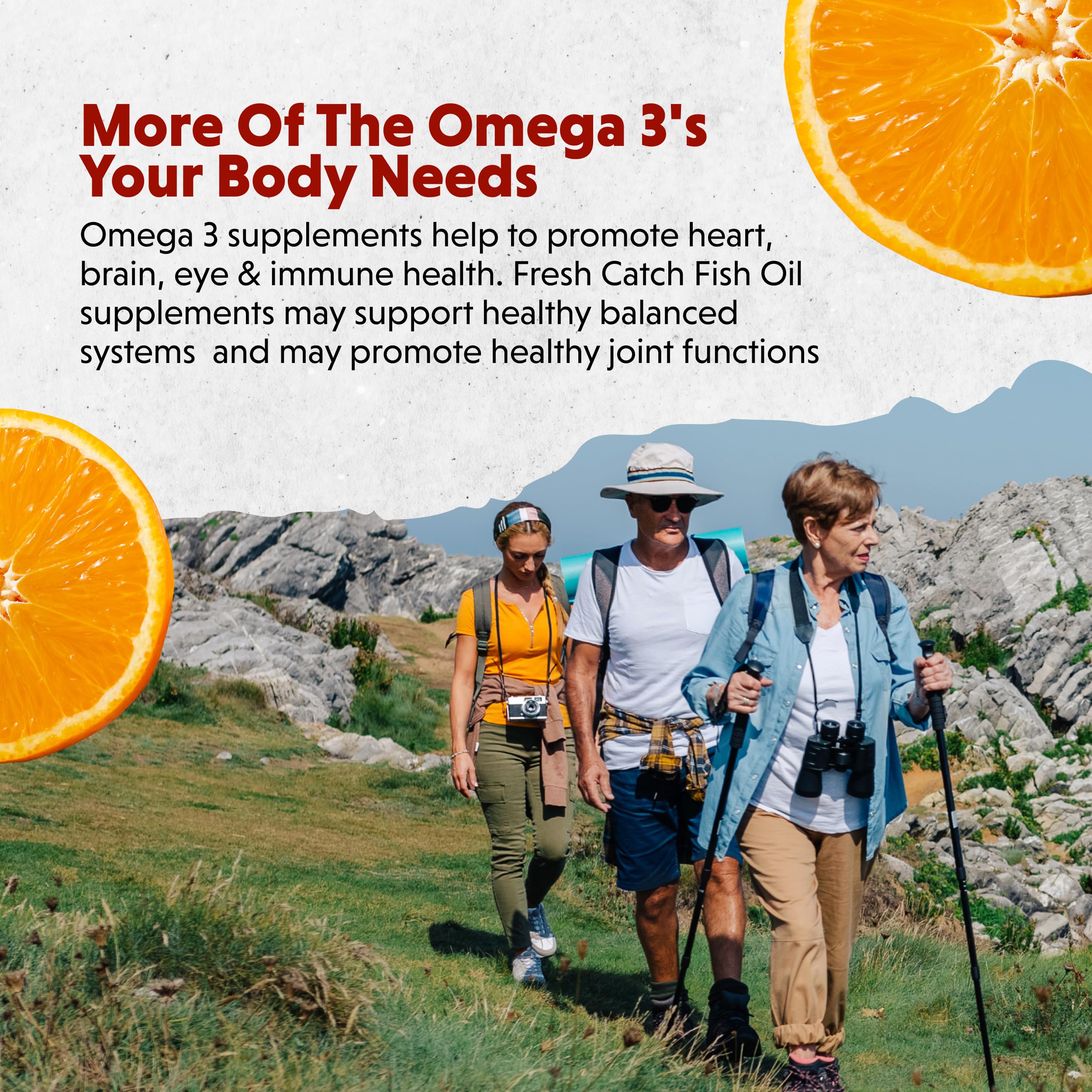 Barlean's Fresh Catch Fish Oil softgels with orange flavour description