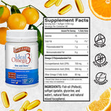 Barlean's Ideal Omega 3 Softgel Capsules 1000mg with orange flavour