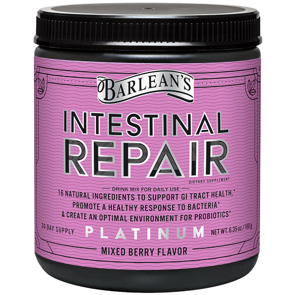 Barlean's Intestinal Repair Powder 249g front view packaging