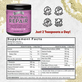 Barlean's Intestinal Repair Powder mixed berry flavour scoop