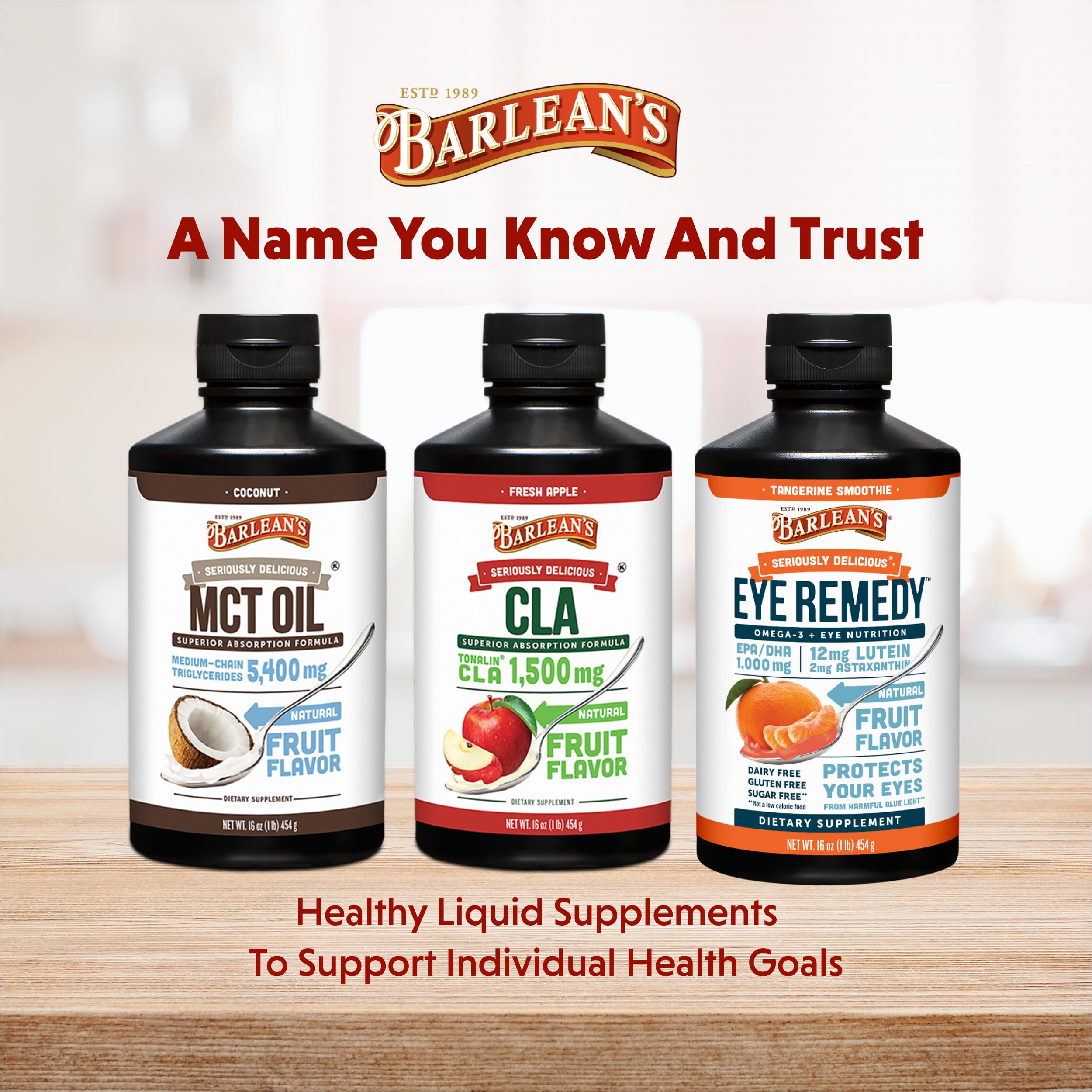 Barlean's MCT Oil 5400mg coconut flavour packaging