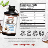 Barlean's MCT Oil 5400mg coconut flavour side view