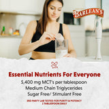 Barlean's MCT Oil 5400mg coconut flavour with coconut pieces