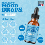 Barlean's Mood Sleep Liquid Drops 1.5 Fl Oz bottle with dropper