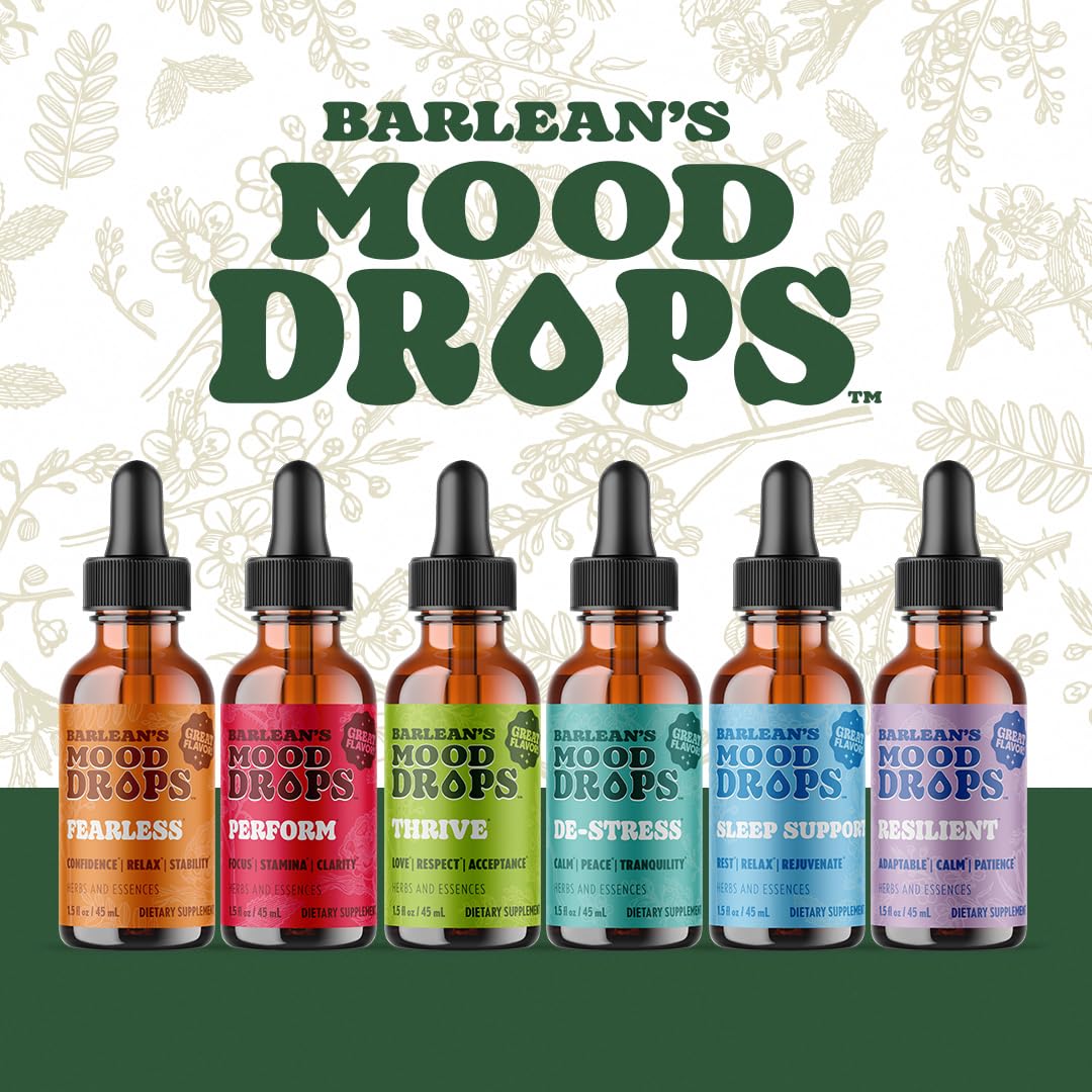 Barlean's Mood Sleep Liquid Drops 1.5 Fl Oz with herbal ingredients