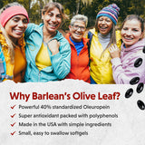 Barlean's Olive Leaf Complex packaging side view