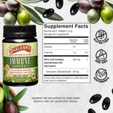 Barlean's Olive Leaf Complex softgels in hand