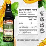 Barlean's Olive Leaf Complex Throat Spray 41g with sage leaves