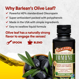 Barlean's Olive Leaf Extract 227g bottle back view