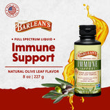 Barlean's Olive Leaf Extract 255g back view showing ingredients
