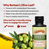 Barlean's Olive Leaf Extract 255g side view with dosage information