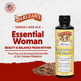 Barlean's Omega 3-6-9 supplement side view with packaging