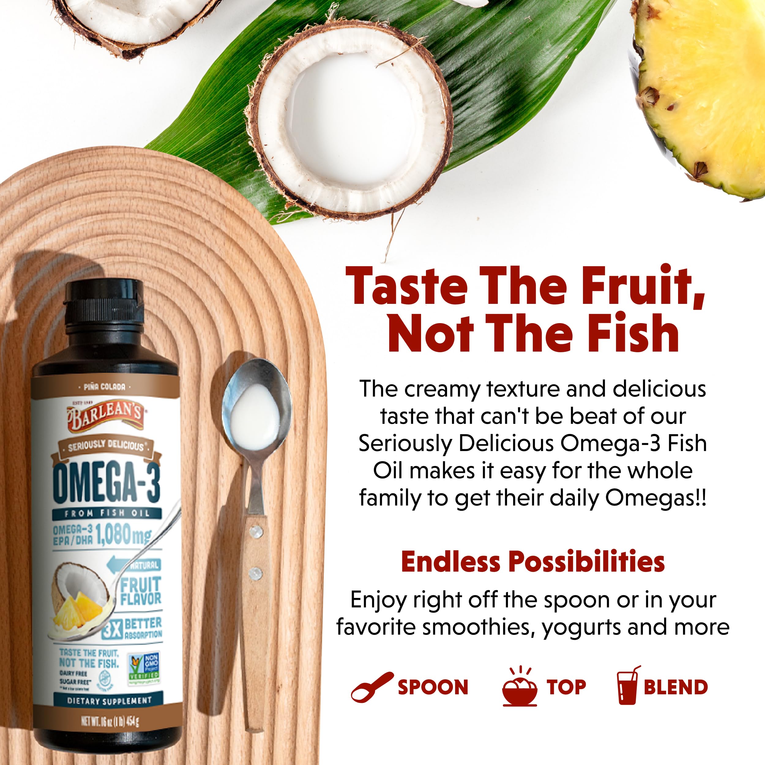 Barlean's Omega 3 Fish Oil Liquid ingredients list