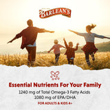 Barlean's Omega-3 Fish Oil Liquid Lemon Crème packaging