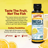 Barlean's Omega-3 Fish Oil Liquid Lemon Crème serving suggestion