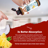 Barlean's Omega 3 Fish Oil Liquid serving suggestion