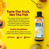 Barlean's Omega-3 Mango Peach Smoothie spoonful