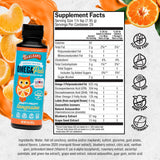 Barlean's Omega Pals fruity fish oil 454g tangerine flavour back view