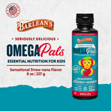 Barlean's Omega Pals Fruity Flax Oil bottle side view