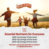 Barlean's Organic Flax Seed Oil 372g with salad dressing