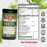 Barlean's Organic Greens Powder 320g packaging