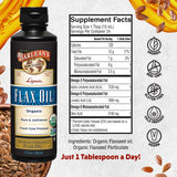 Barlean's Organic Lignan Flax Oil 340g with oatmeal