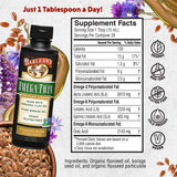 Barlean's Organic Omega-3 Flaxseed Oil 340g back view