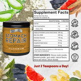 Barlean's Stomach Repair Powder back view with ingredient list