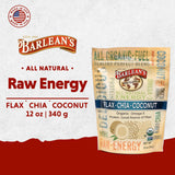 Barlean's Super Seed Blend 354g back view with nutritional information