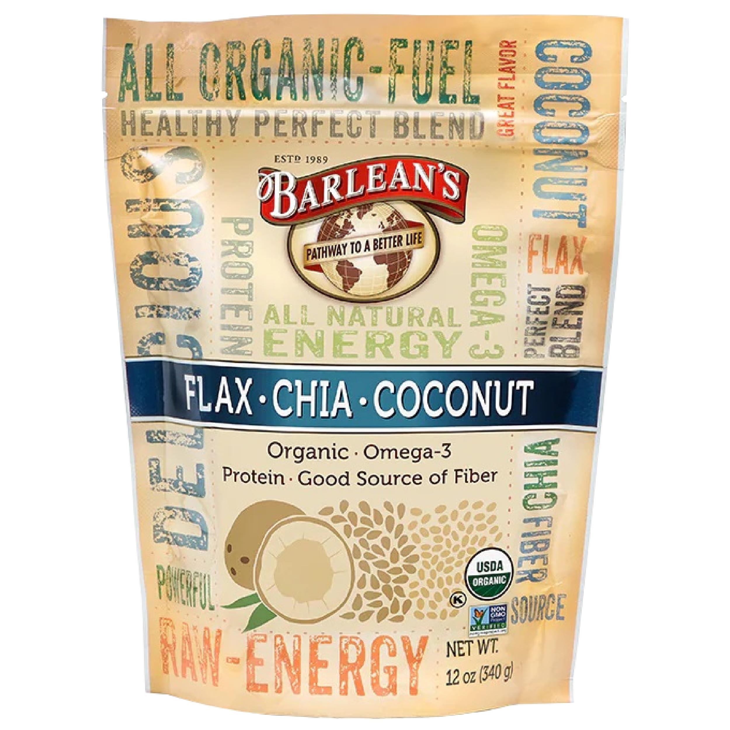 Barlean's Super Seed Blend 354g front view packaging