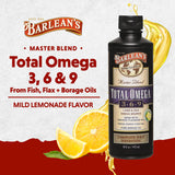 Barlean's Total Omega 3-6-9 Liquid Supplement bottle side view