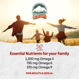 Barlean's Total Omega Liquid Flax and Fish Oil 259g ingredients list