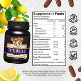 Barlean's Total Omega Softgels in a hand