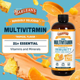 Barlean's Tropical Multivitamin Supplement ingredients list on packaging