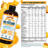 Barlean's Tropical Multivitamin Supplement side view showing texture