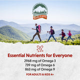 Barlean's Vegan Flax Oil 454g back view with ingredient list