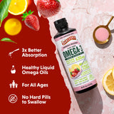 Barlean's Vegan Omega-3 Algae Oil 454g packaging on a table