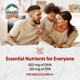 Barlean's Vegan Omega-3 Algae Oil 454g serving suggestion