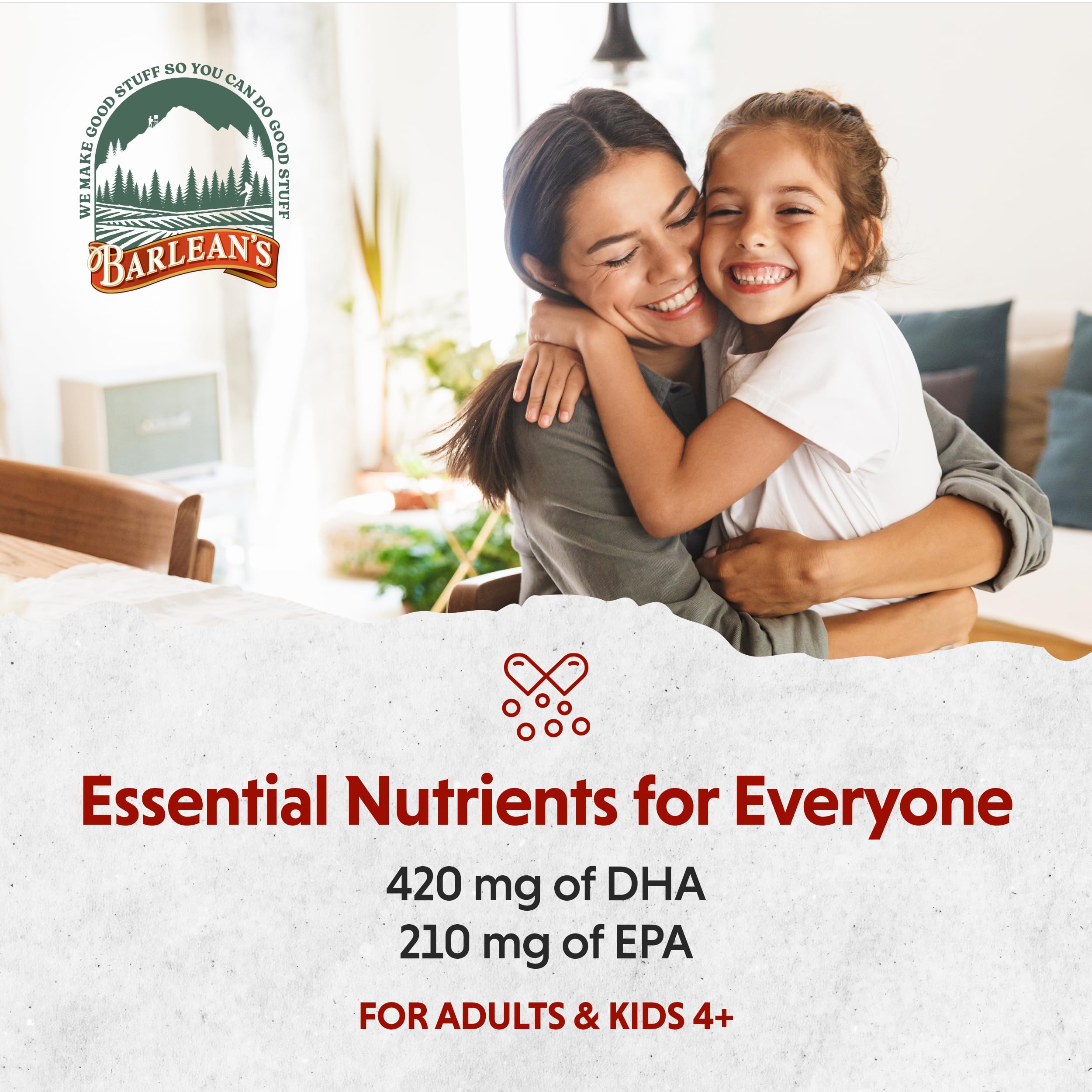 Barlean's Vegan Omega-3 Algae Oil ingredients list