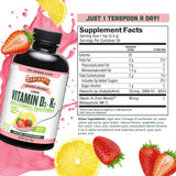 Barlean's Vitamin D3+K2 bottle side view showing label