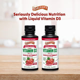 Barlean's Vitamin D3 Liquid Supplement 5000 IU Strawberry Milkshake lifestyle scene