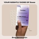 barrière The Big Sleep Melatonin Patches next to a sleep mask