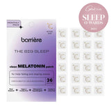 barrière The Big Sleep Melatonin Patches with a decorative Gold Moon print